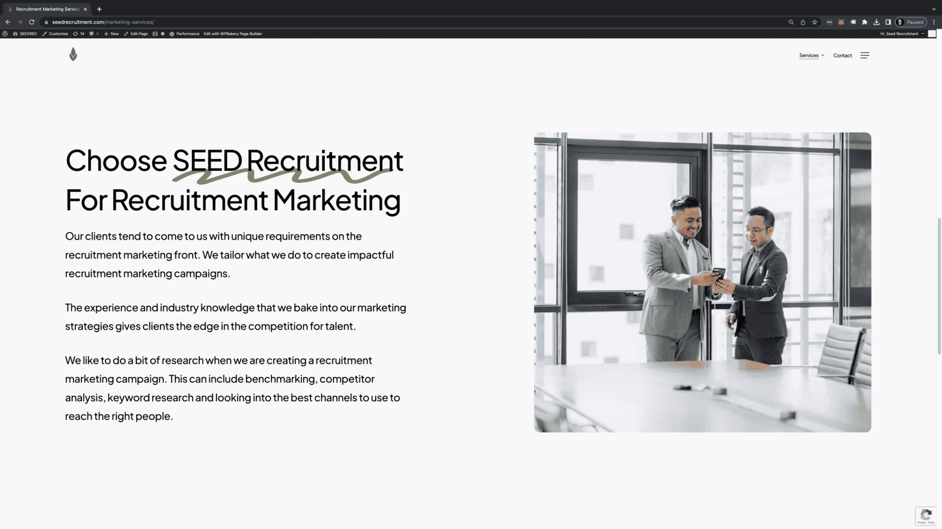 SEED Recruitment portfolio image 2